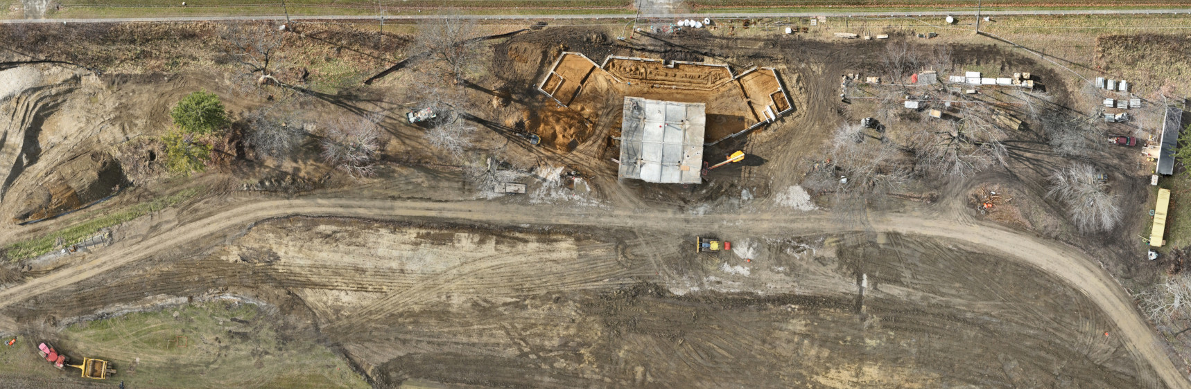 Construction Site Orthomosaice Overhead Map